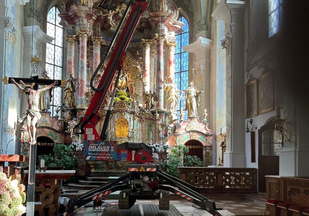 Stabile Standflächen auf empfindlichem Untergrund bei Arbeiten mit Arbeitsbühnen.